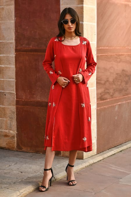 Gulaal Embroidered Front-Open Jacket 