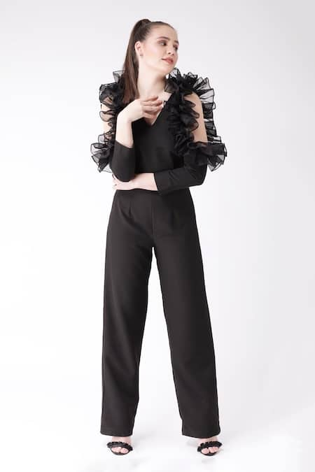 Ashico Placed Ruffle Jumpsuit 