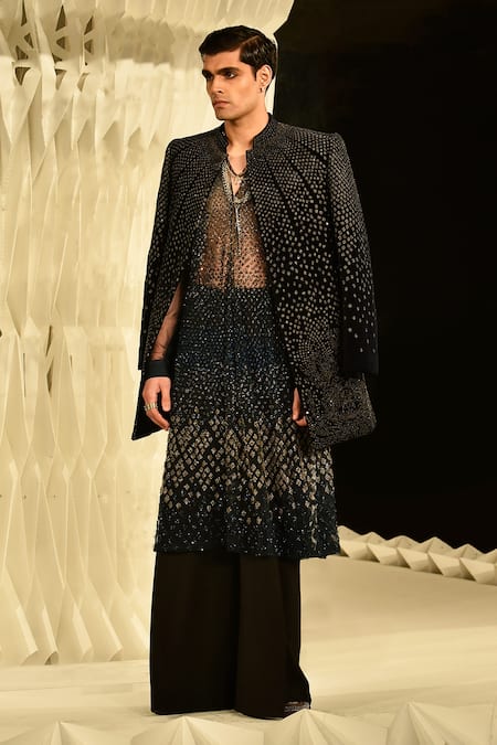 Rohit Gandhi + Rahul Khanna Mosaic Embroidered Kurta 