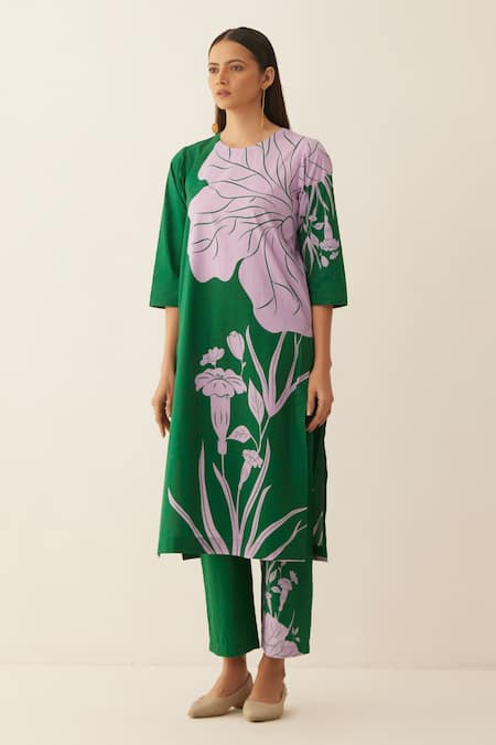 Shivani Bhargava Floral Print Kurta & Pant Set 