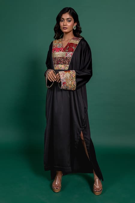 Varun Bahl Hand Embroidered Patchwork Kaftan 