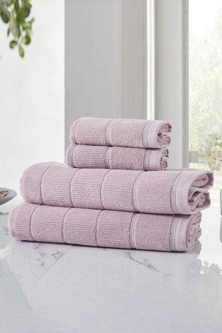 Mauve best sale towel set