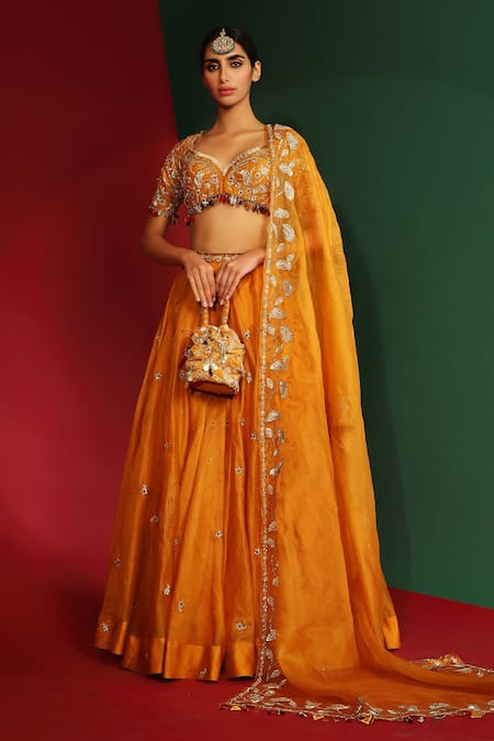 Mahima Mahajan Ziva Floral Embroidered Lehenga Set 