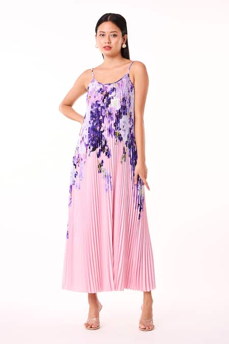 Accordion Pleated Dress – Buy Aline Accordion Pleated Dress from IshqMe