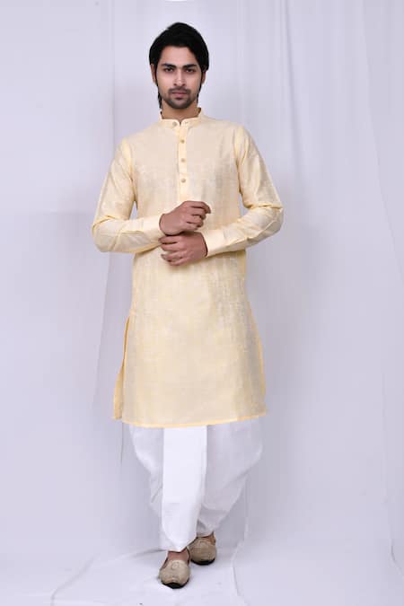 Arihant Rai Sinha Cotton Silk Printed Kurta & Dhoti Pant Set 