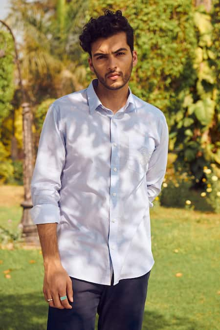 Philocaly Strake Textured Cotton Shirt 