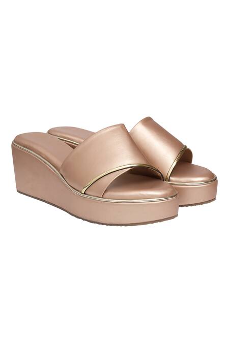 Rose gold best sale platform wedges