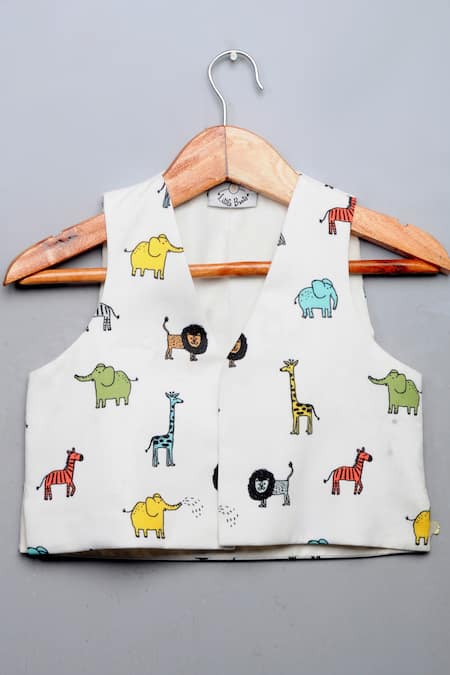 Animal hot sale print waistcoat