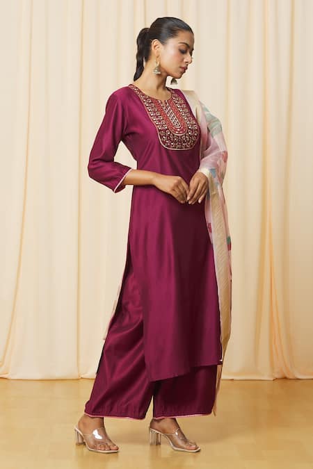 Samyukta Singhania Straight Kurta Set 