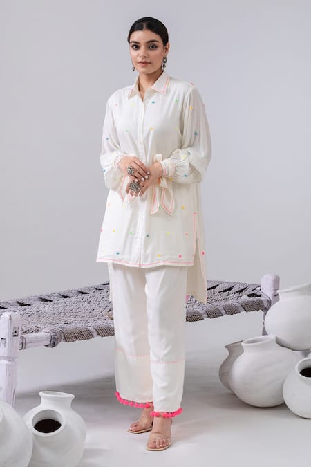 Kacha Tanka High Low Kurta & Palazzo Set 
