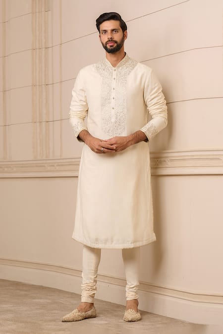 Tarun Tahiliani Neckline Embroidered Kurta Set 