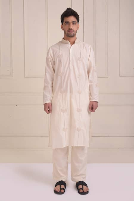 Shwetanga Dori Embroidered Kurta & Pant Set 