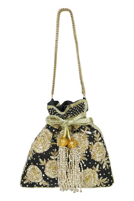 Aloha by PS Mogra Cut Dana Embellished Potli Bag 