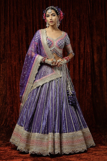 15 Beautiful Purple Lehengas that will Make You Ditch Your Traditional Red  Ones! | Bridal Look | Wedding Blog