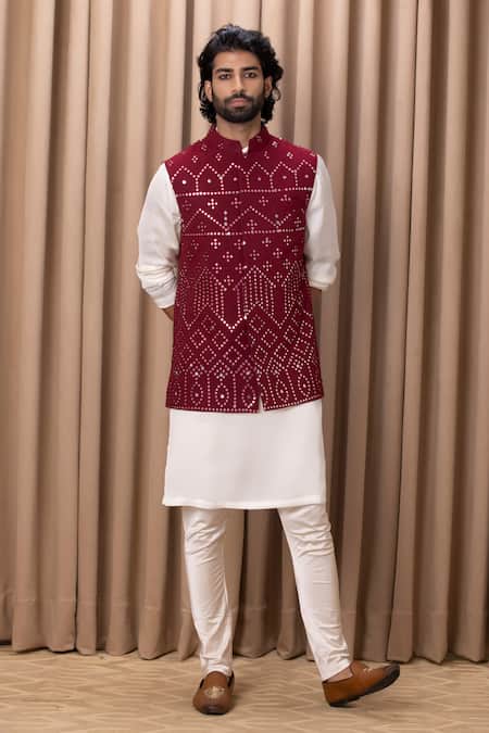 Buy Reversible Beige and Blue Men Nehru Jacket Pure Cotton Handloom for  Best Price, Reviews, Free Shipping