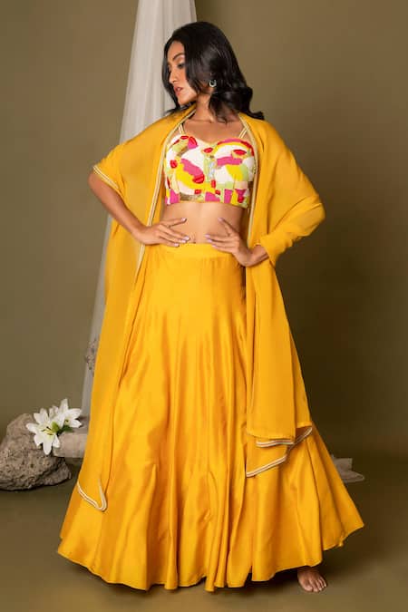 Pds By Sneha Silk Organza Lehenga Set 