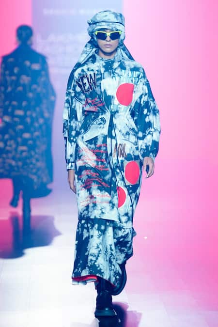 Shahin Mannan Two Tone Scarf 