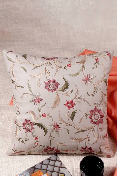 Khaabka Floral Motif Cushion Cover - Set of 2 