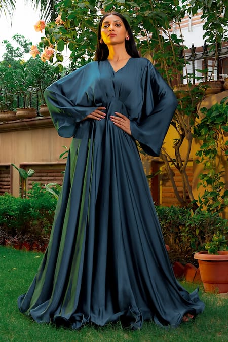 Halston Priya One-Shoulder Draped Gown - ShopStyle Evening Dresses