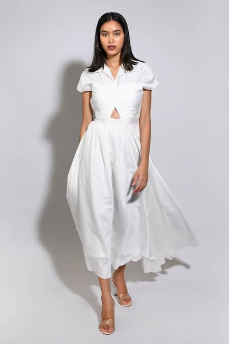 The White Zara Midi Dress I'm Currently Obsessed With | Kate Louise Blogs