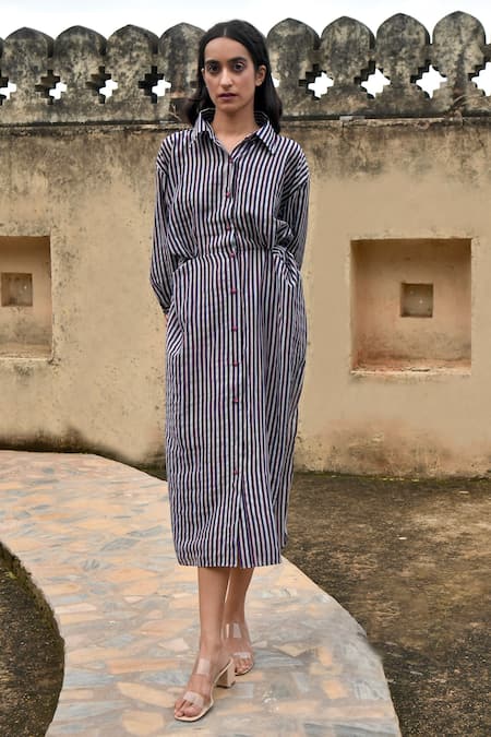 Taro Sunday Brunch Printed Shirt Dress 