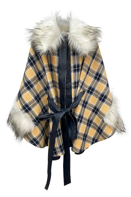 Jasmine And Alaia Alaia Plaid Cape 