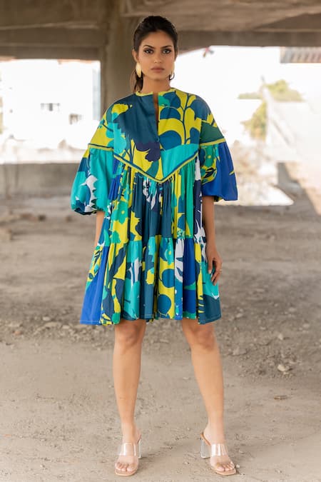 Pooja-Keyur Paradise Print Dress 