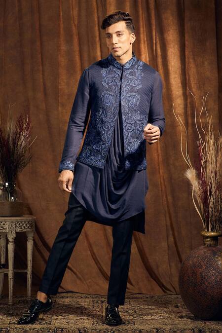 Kurta trouser with on sale waistcoat