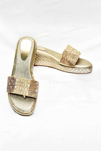 Foot Fuel Avi Bead Embellished Wedges 