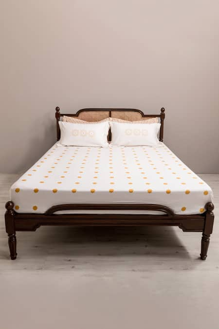 Kyoona The Iktara Cotton Printed Bedsheet Set 