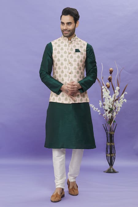 Aryavir Malhotra Floral Pattern Bundi 