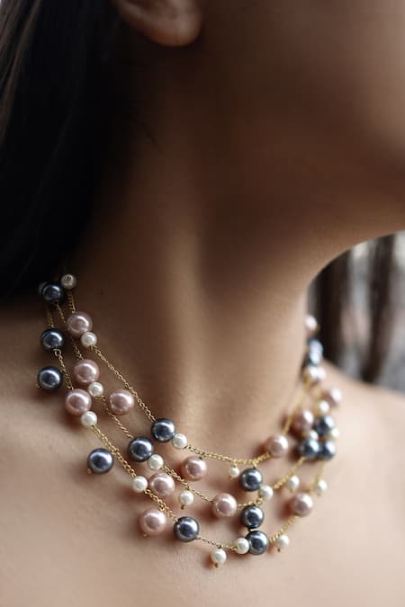 Do Taara Layered Pearl Necklace 