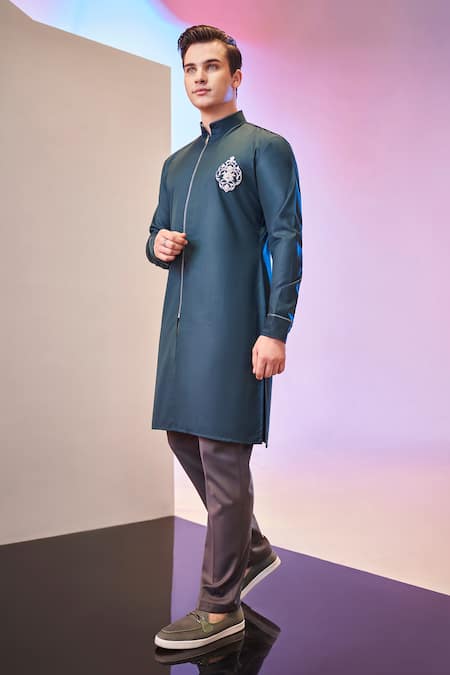 Kora By Nilesh Mitesh Embroidered Patch Work Kurta 