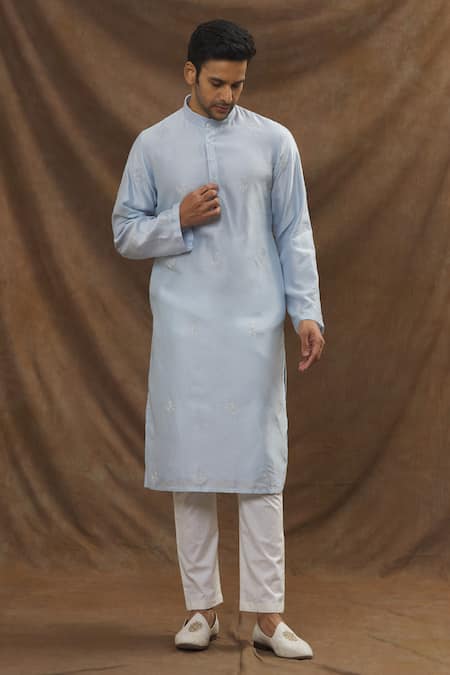 The Men's Kompany Chanderi Silk Kurta 