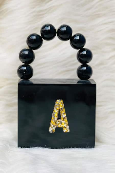 Adorn My Wish Mini A Initial Resin Bag 