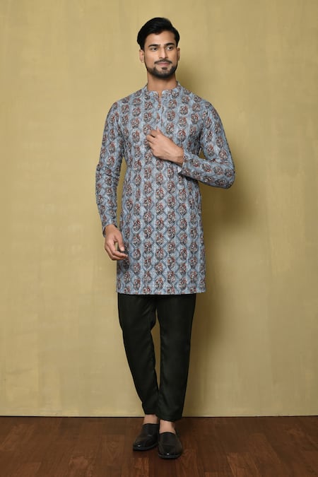 Samyukta Singhania Short Floral Print Kurta 