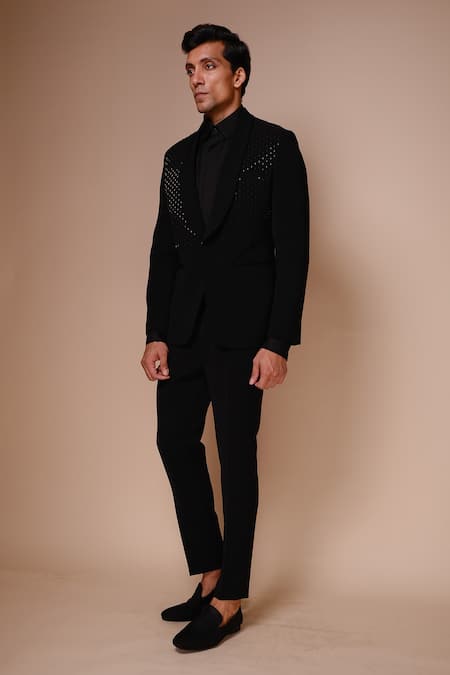 Tisa - Men Cutdana Embroidered Tuxedo Set 