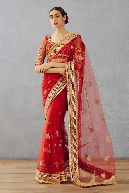 Torani Sindoori Ojasvi Embroidered Saree 