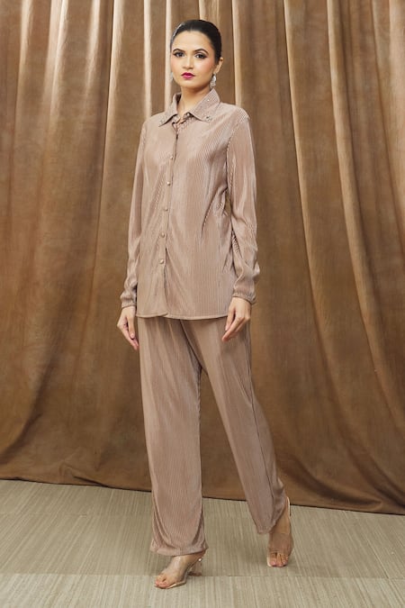 Bump Loving Ara Maternity Shirt & Pant Co-Ord Set 