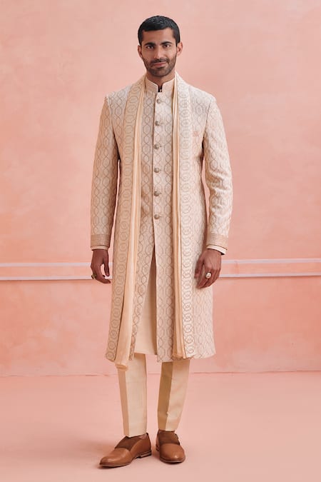 Philocaly Helix Embroidered Sherwani Set 