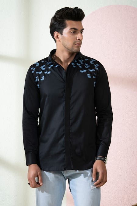 Hilo Design Placement Embroidered Shirt 