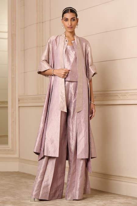 Tarun Tahiliani Handwoven Brocade Jacket & Trouser Set 