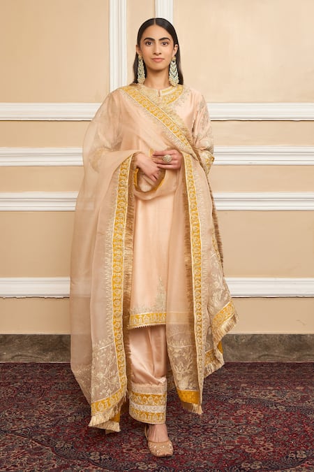 Sheetal Batra Gota Applique Embroidered Kurta Set 