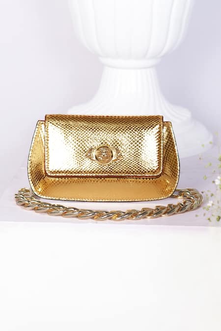 SAURAV GHOSH Elite Textured Leather Clutch 