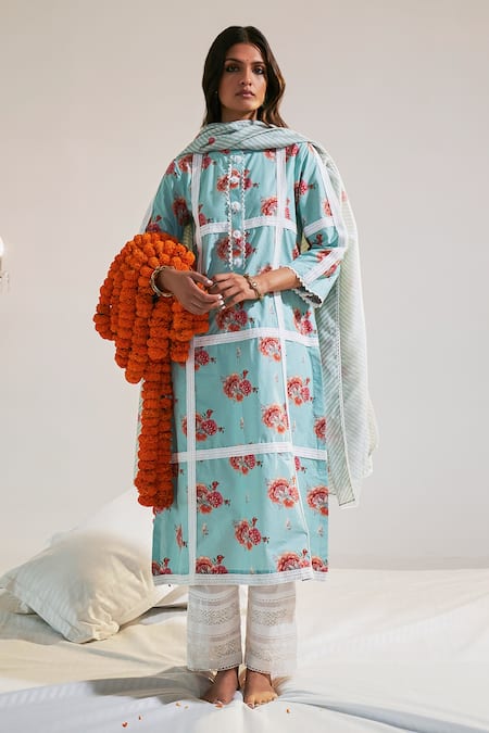 Sage Saga Ruhi Printed Kurta Palazzo Set For Kids