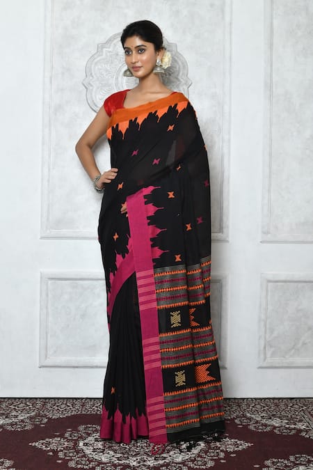 Samyukta Singhania Cotton Geometric Pattern Saree 