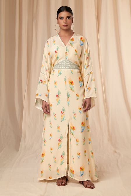 Masaba Rock N Roll Kaftan Dress with Belt 