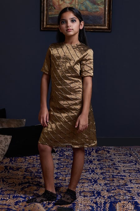 Swati Golyan Hand Quilted Shift Dress 