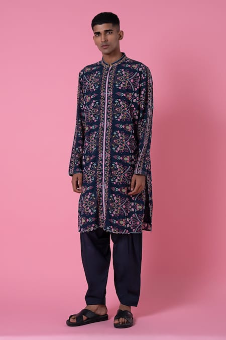 Siddhartha Bansal Royal Chintz Print Kurta Set 