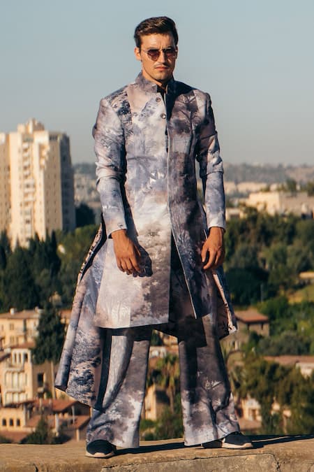 Sahil Kochhar Jungle Print Sherwani 